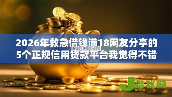 2026年救急借钱满18网友分享的5个正规信用贷款平台我觉得不错! 2026年救急借钱满18网友分享的5个正规信用贷款平台我觉得不错!