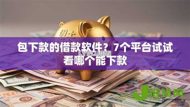 包下款的借款软件？7个平台试试看哪个能下款