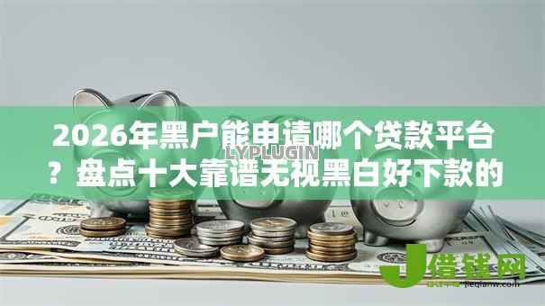 2026年黑户能申请哪个贷款平台？盘点十大靠谱无视黑白好下款的口子
