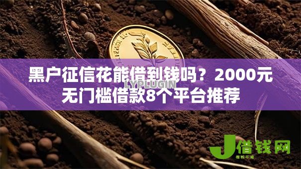 黑户征信花能借到钱吗？2000元无门槛借款8个平台推荐