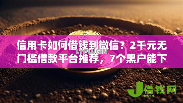 信用卡如何借钱到微信?2千元无门槛借款平台推荐,7个黑户能下款的app盘点 信用卡如何借钱到微信?2千元无门槛借款平台推荐,7个黑户能下款的app盘点
