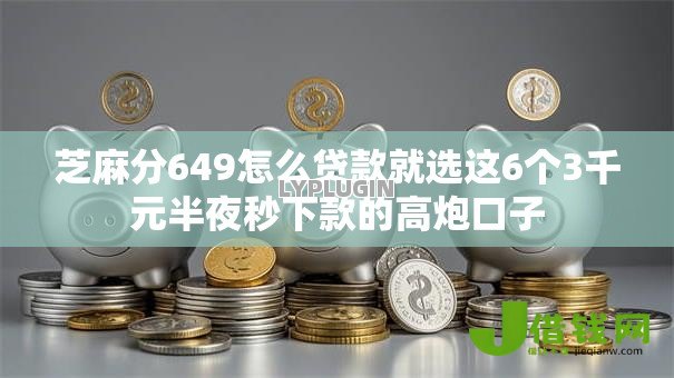 芝麻分649怎么贷款就选这6个3千元半夜秒下款的高炮口子