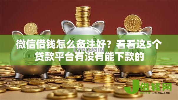 微信借钱怎么备注好？看看这5个贷款平台有没有能下款的