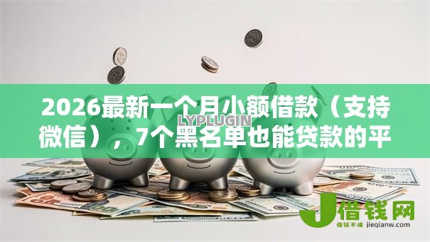 2026最新一个月小额借款（支持微信），7个黑名单也能贷款的平台无私分享