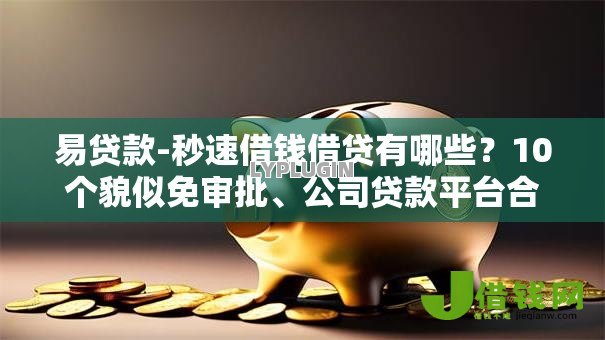 易贷款-秒速借钱借贷有哪些？10个貌似免审批、公司贷款平台合集