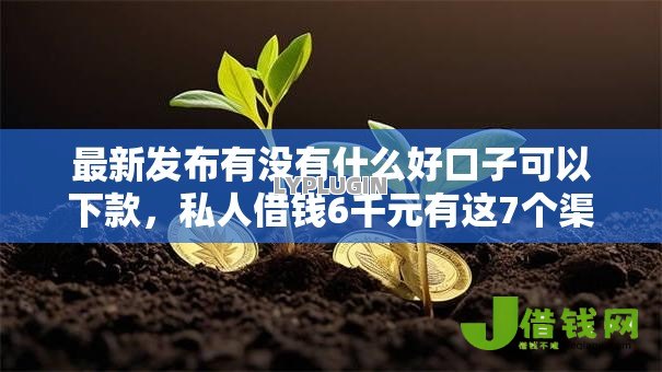最新发布有没有什么好口子可以下款,私人借钱6千元有这7个渠道 最新发布有没有什么好口子可以下款,私人借钱6千元有这7个渠道