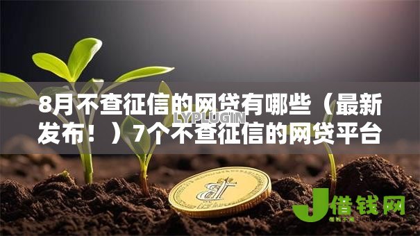 8月不查征信的网贷有哪些（最新发布！）7个不查征信的网贷平台