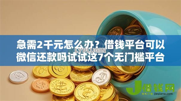 急需2千元怎么办？借钱平台可以微信还款吗试试这7个无门槛平台