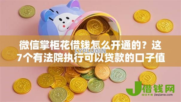 微信掌柜花借钱怎么开通的?这7个有法院执行可以贷款的口子值得一试 微信掌柜花借钱怎么开通的?这7个有法院执行可以贷款的口子值得一试