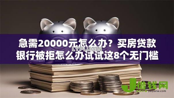 急需20000元怎么办？买房贷款银行被拒怎么办试试这8个无门槛平台
