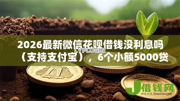 2026最新微信花呗借钱没利息吗（支持支付宝），6个小额5000贷款平台无私分享