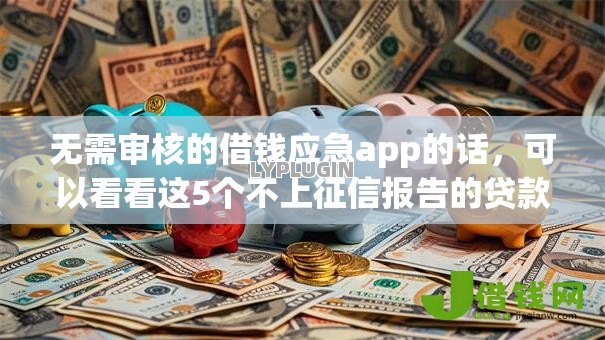 无需审核的借钱应急app的话，可以看看这5个不上征信报告的贷款软件