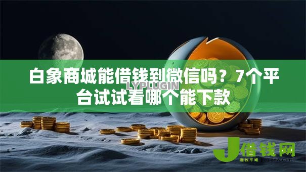 白象商城能借钱到微信吗？7个平台试试看哪个能下款