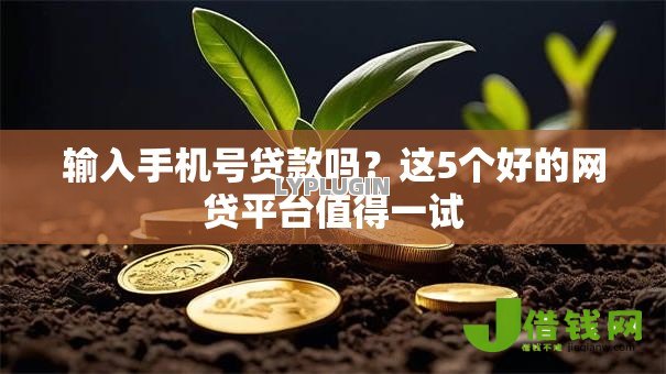 输入手机号贷款吗?这5个好的网贷平台值得一试 输入手机号贷款吗?这5个好的网贷平台值得一试