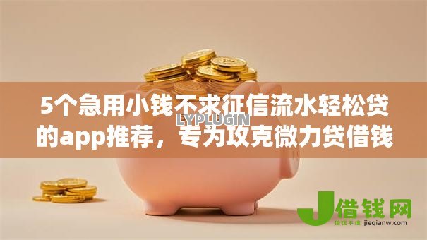 5个急用小钱不求征信流水轻松贷的app推荐，专为攻克微力贷借钱查几次征信难题