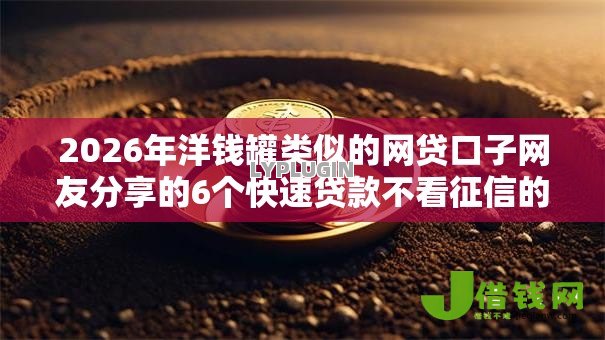 2026年洋钱罐类似的网贷口子网友分享的6个快速贷款不看征信的平台我觉得不错！