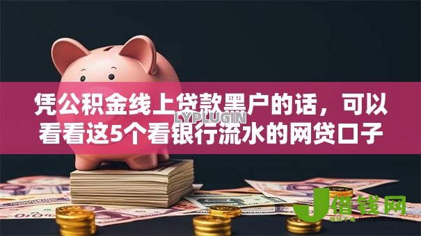 凭公积金线上贷款黑户的话，可以看看这5个看银行流水的网贷口子