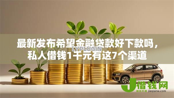 最新发布希望金融贷款好下款吗,私人借钱1千元有这7个渠道 最新发布希望金融贷款好下款吗,私人借钱1千元有这7个渠道