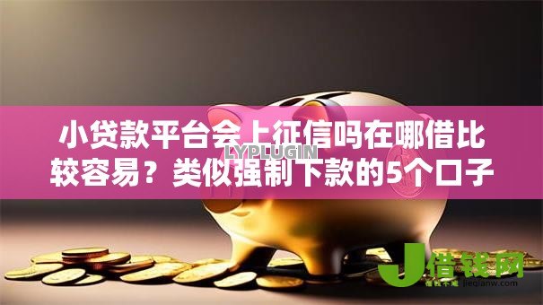 小贷款平台会上征信吗在哪借比较容易？类似强制下款的5个口子参考