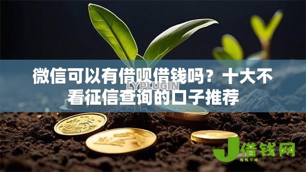 微信可以有借呗借钱吗?十大不看征信查询的口子推荐 微信可以有借呗借钱吗?十大不看征信查询的口子推荐
