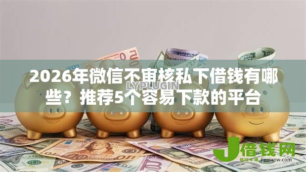 2026年微信不审核私下借钱有哪些？推荐5个容易下款的平台