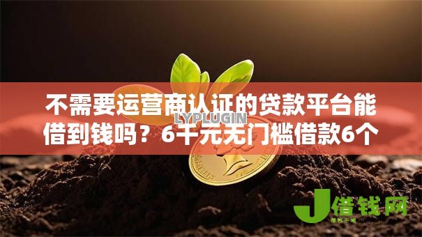 不需要运营商认证的贷款平台能借到钱吗?6千元无门槛借款6个平台推荐 不需要运营商认证的贷款平台能借到钱吗?6千元无门槛借款6个平台推荐