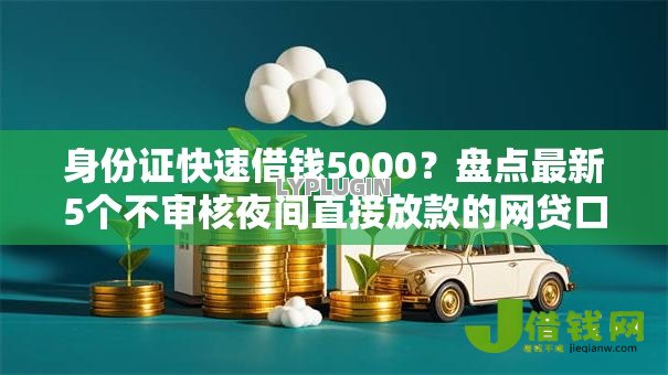 身份证快速借钱5000？盘点最新5个不审核夜间直接放款的网贷口子