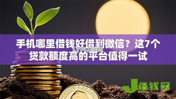 手机哪里借钱好借到微信?这7个贷款额度高的平台值得一试 手机哪里借钱好借到微信?这7个贷款额度高的平台值得一试