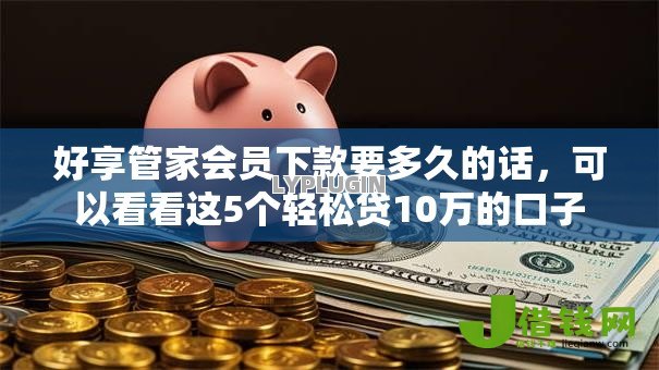 好享管家会员下款要多久的话,可以看看这5个轻松贷10万的口子 好享管家会员下款要多久的话,可以看看这5个轻松贷10万的口子