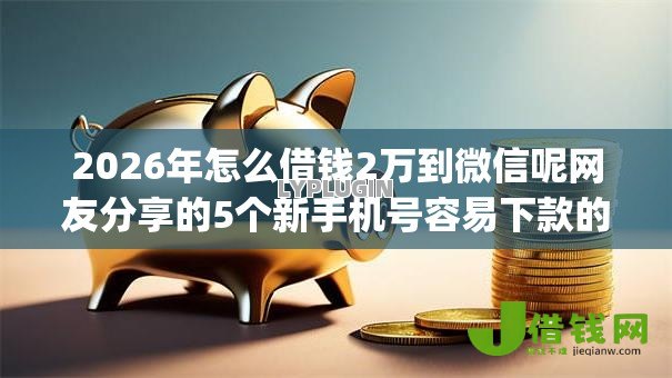 2026年怎么借钱2万到微信呢网友分享的5个新手机号容易下款的app我觉得不错！