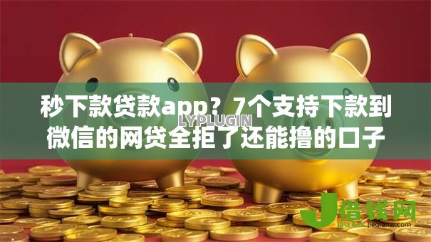 秒下款贷款app？7个支持下款到微信的网贷全拒了还能撸的口子
