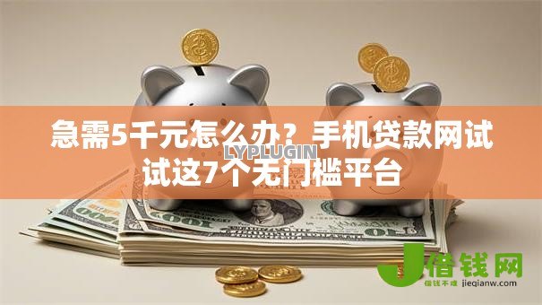 急需5千元怎么办？手机贷款网试试这7个无门槛平台
