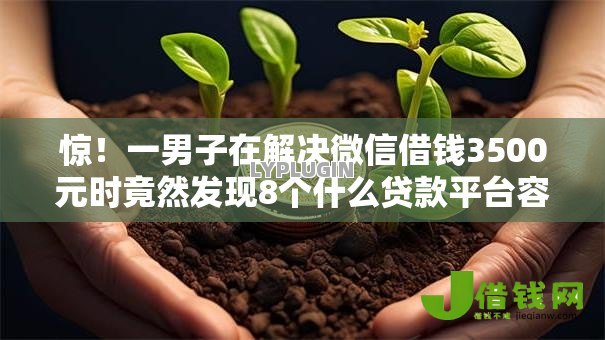 惊！一男子在解决微信借钱3500元时竟然发现8个什么贷款平台容易通过，事后分享了出来