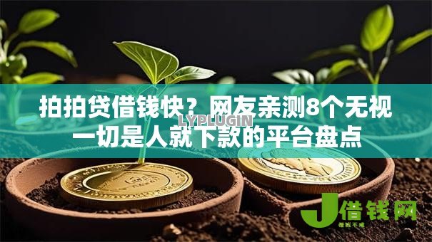 拍拍贷借钱快？网友亲测8个无视一切是人就下款的平台盘点