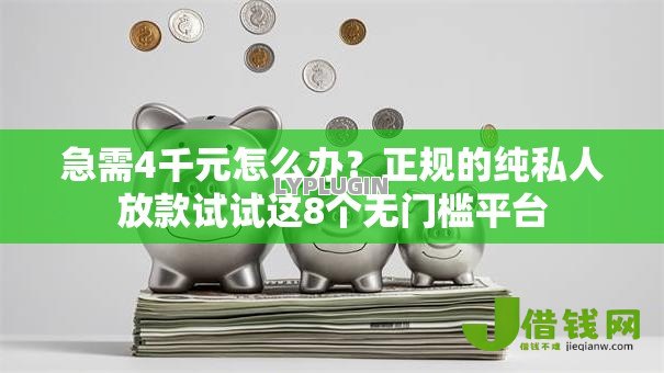 急需4千元怎么办？正规的纯私人放款试试这8个无门槛平台