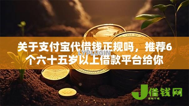 关于支付宝代借钱正规吗，推荐6个六十五岁以上借款平台给你
