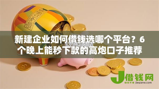 新建企业如何借钱选哪个平台？6个晚上能秒下款的高炮口子推荐