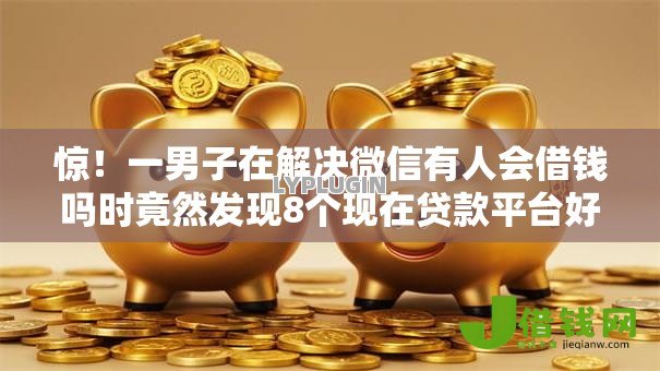 惊！一男子在解决微信有人会借钱吗时竟然发现8个现在贷款平台好，事后分享了出来