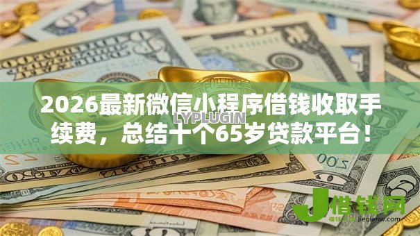 2026最新微信小程序借钱收取手续费，总结十个65岁贷款平台！