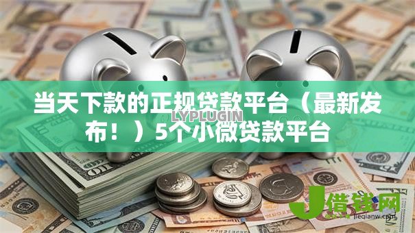 当天下款的正规贷款平台(最新发布!)5个小微贷款平台 当天下款的正规贷款平台(最新发布!)5个小微贷款平台