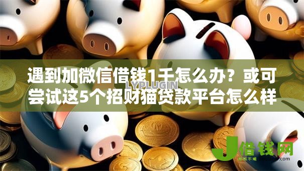 遇到加微信借钱1千怎么办?或可尝试这5个招财猫贷款平台怎么样 遇到加微信借钱1千怎么办?或可尝试这5个招财猫贷款平台怎么样
