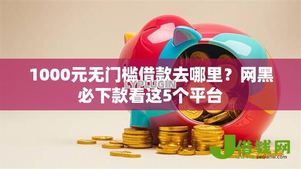 1000元无门槛借款去哪里？网黑必下款看这5个平台