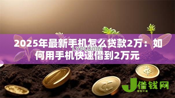 2025年最新手机怎么贷款2万：如何用手机快速借到2万元