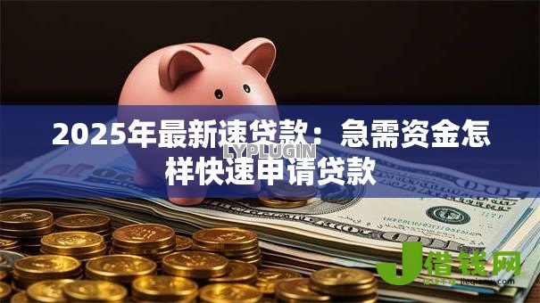 2025年最新速贷款:急需资金怎样快速申请贷款 2025年最新速贷款:急需资金怎样快速申请贷款