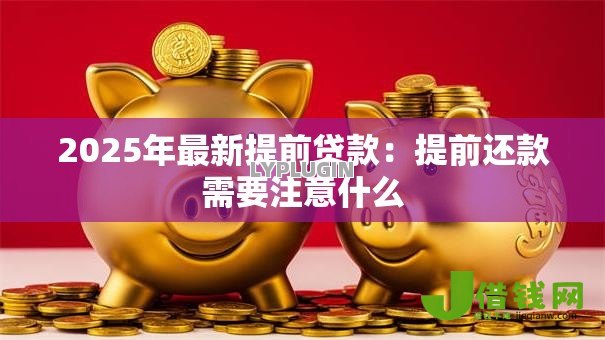 2025年最新提前贷款：提前还款需要注意什么