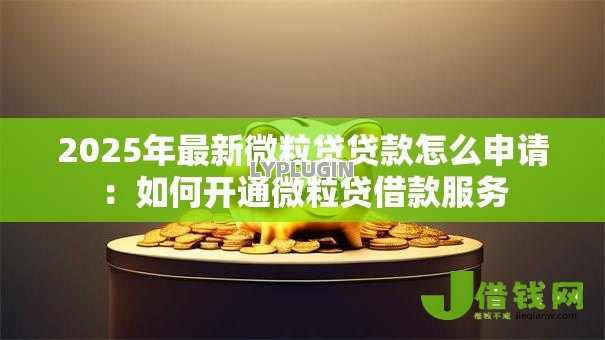 2025年最新微粒贷贷款怎么申请：如何开通微粒贷借款服务