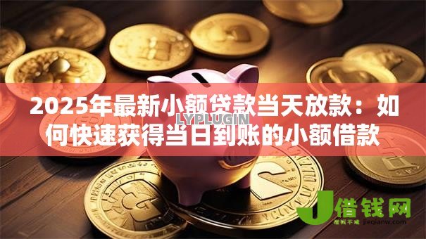 2025年最新小额贷款当天放款：如何快速获得当日到账的小额借款