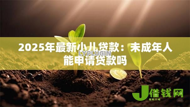 2025年最新小儿贷款：未成年人能申请贷款吗