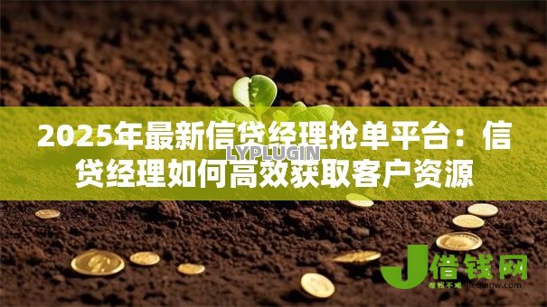 2025年最新信贷经理抢单平台:信贷经理如何高效获取客户资源 2025年最新信贷经理抢单平台:信贷经理如何高效获取客户资源
