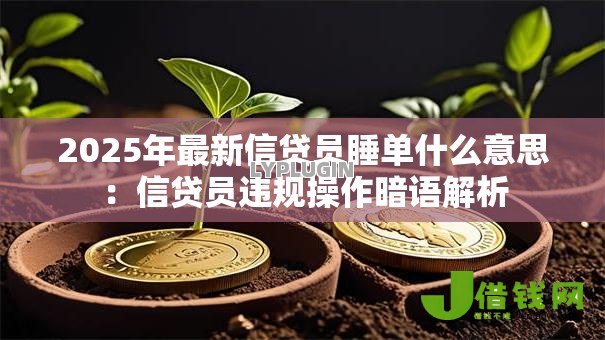 2025年最新信贷员睡单什么意思：信贷员违规操作暗语解析